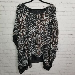 Lane Bryant plus size cold shoulder Kimono Top